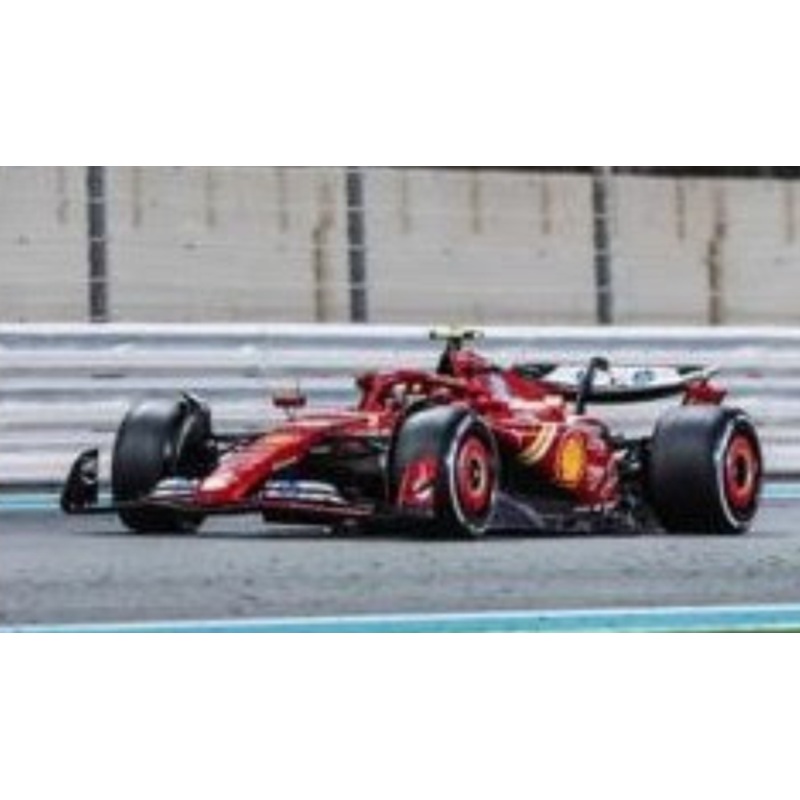 1/18 Looksmart 2024 Formula 1 Ferrari SF-24 #55 Carlos Sainz 2nd Place Abu Dhabi GP Car Model