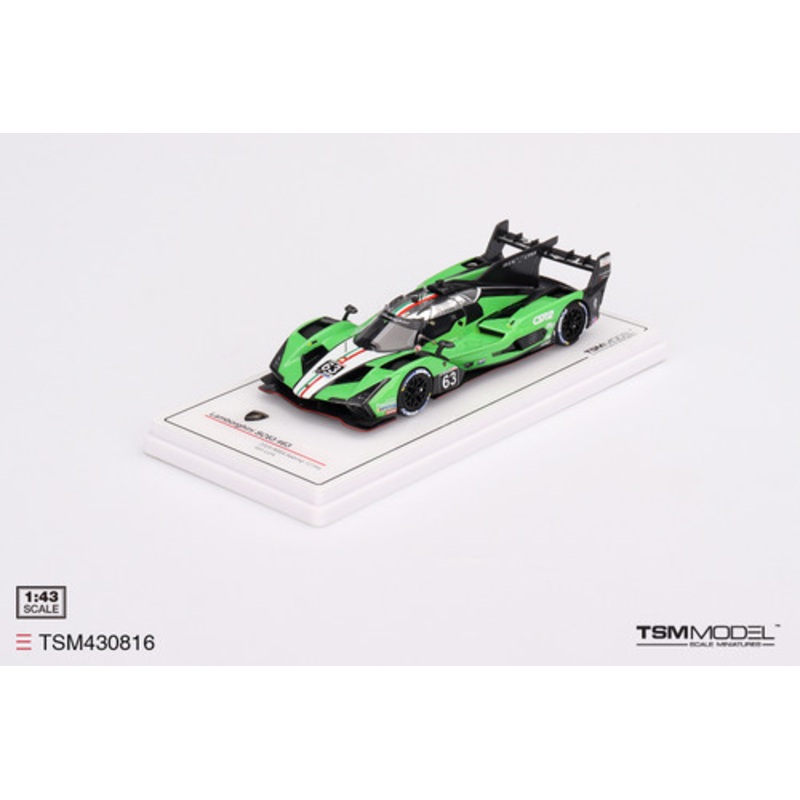 1/43 TSM 2024 Lamborghini SC63 #63 Iron Lynx 2024 IMSA Sebring 12 Hrs Car Model