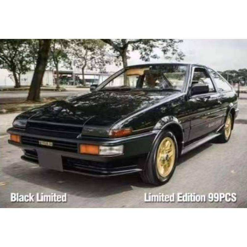 1/18 Ivy Toyota Sprinter Trueno AE86 (Black) Resin Car Model Limited 99 pieces