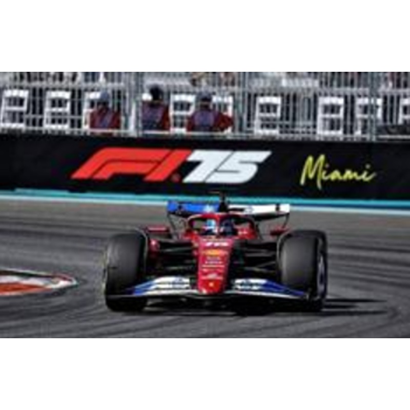 1/18 Looksmart 2025 Formula 1 Ferrari SF-25 Miami GP 2025 #16 Charles Leclerc Car Model