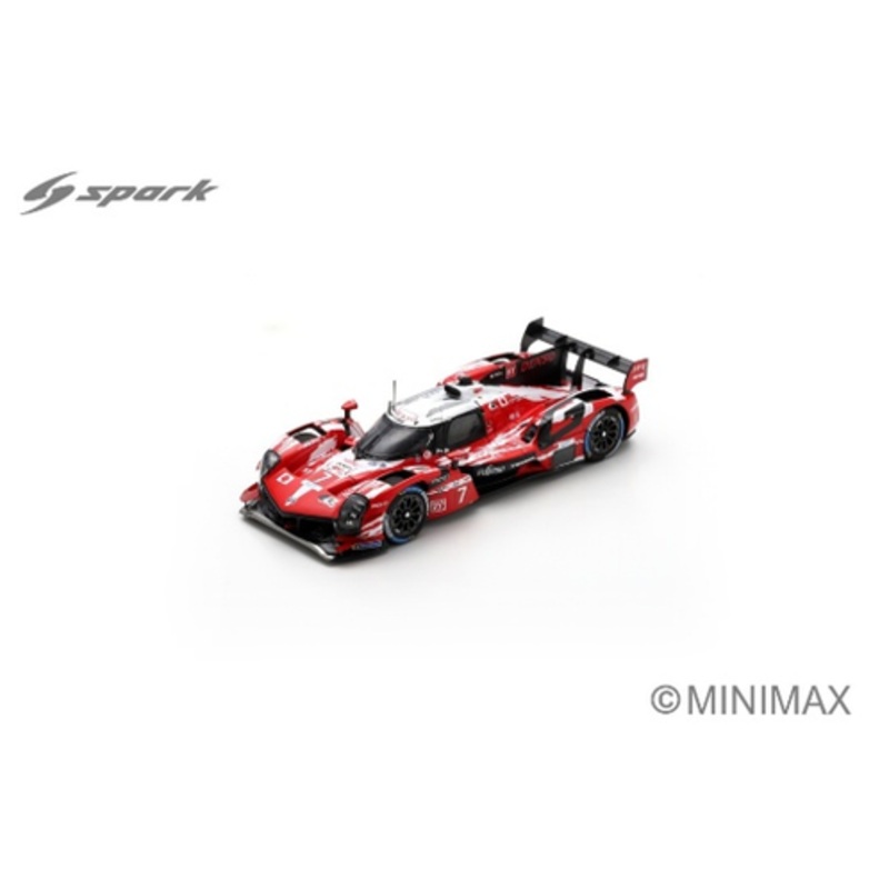 1/18 Spark Toyota GR010 - Hybrid No.7 TOYOTA GAZOO RACING 5th Le Mans 24H 2025 M. Conway - K. Kobayashi - N. De Vries Car Model