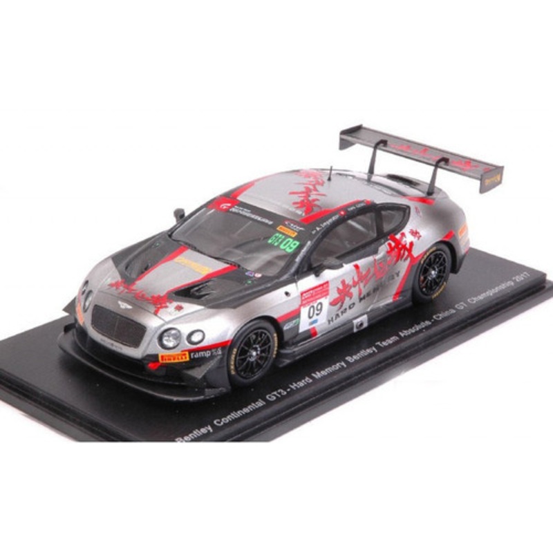 1/43 Bentley Continental GT3 No.09 China GT Championship 2017 Hard Memory Bentley Team Absolute H. Geng - A. Imperatori