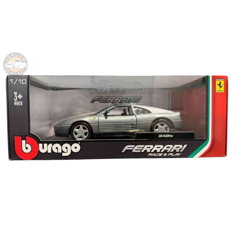 Bburago 1:18 Ferrari Race & Play  Ferrari 348 TS (grey)