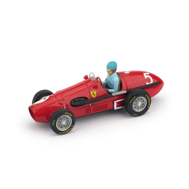 FERRARI 500F2 A.ASCARI 1953 N.5 WINNER BRITISH GP W/PILOTE 1:43
