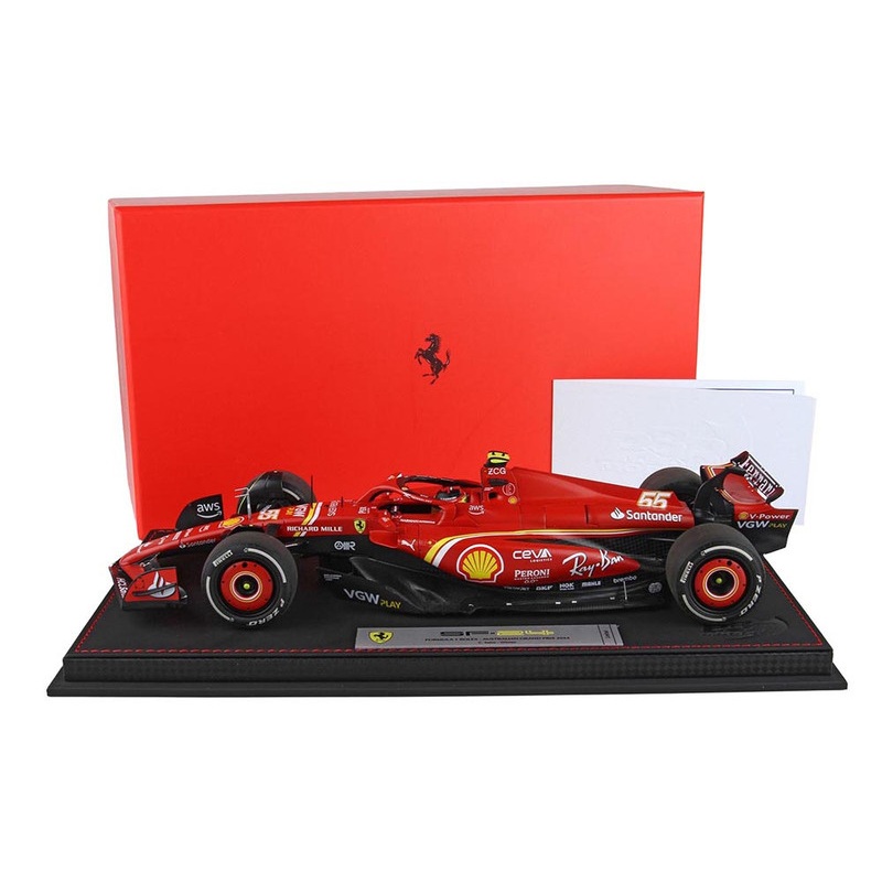 Ferrari SF-24 #55 Carlos Sainz Winner Formula One F1 "Australian GP" (2024) Limited Edition to 180 pieces Worldwide 1/18 Diecast Model Car by BBR