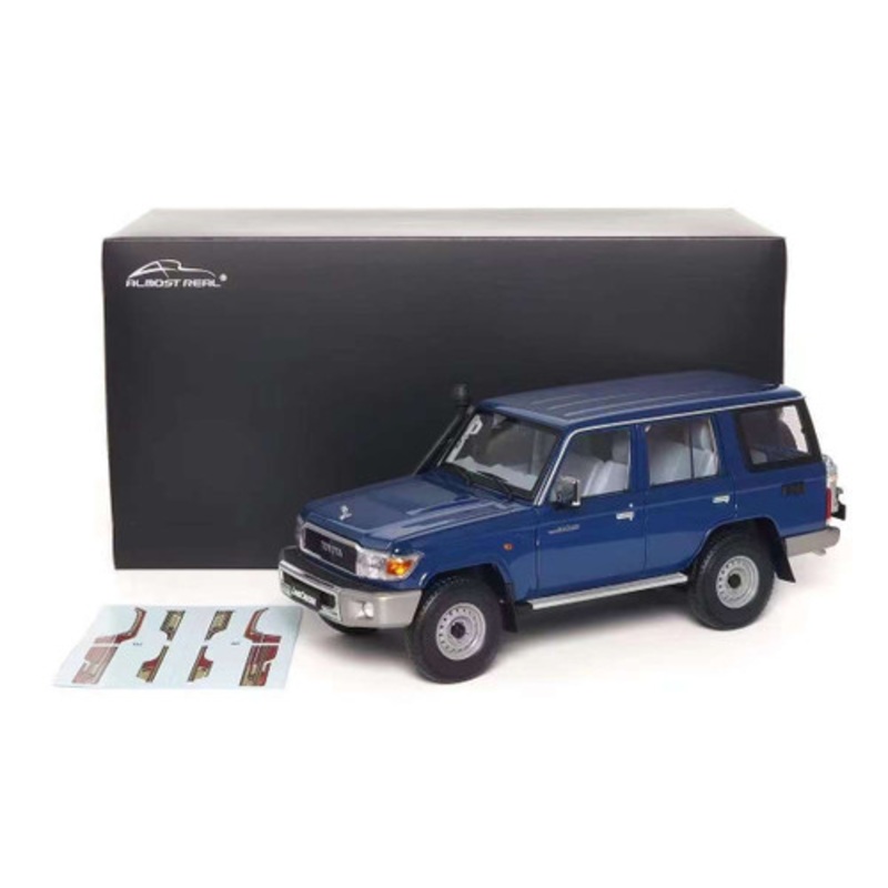 1/18 Almost Real 2017 Toyota Land Cruiser LC76 (Blue) Car Model