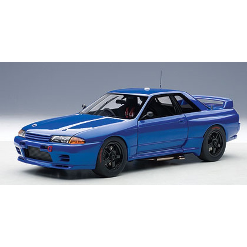 1/18 AUTOart Nissan Skyline GT-R GTR (R32) AUSTRALIAN BATHURST RACE 1992 PLAIN COLOR VERSION (BAYSIDE BLUE / BLACK WHEELS) Diecast Car Model 89281