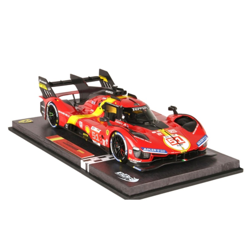 1/18 BBR 2023 Ferrari 499P #51 Winner 24h LeMans Ferrari AF Corse Alessandro Pier Guidi, James Calado, Antonio Giovinazzi Car Model Limited