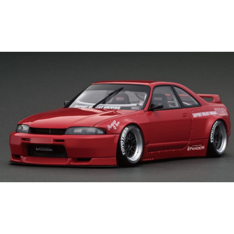 1/18 Ignition Model Nissan PANDEM GT-R (BCNR33) Red