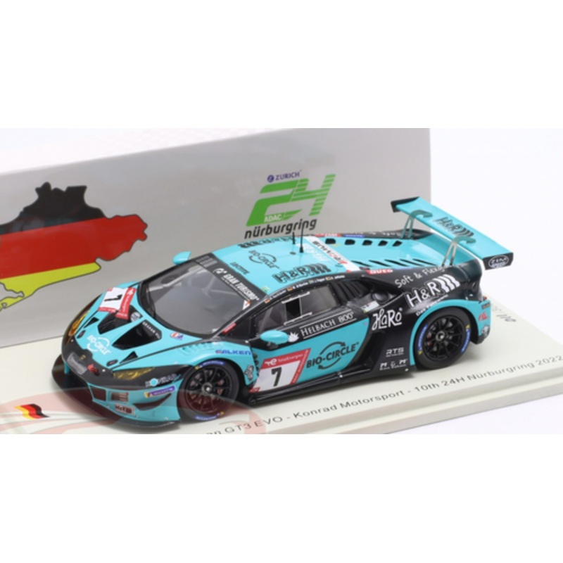 1/43 Spark 2022 Lamborghini Huracan GT3 Evo #7 24h Nrburgring Konrad Motorsport Axcil Jefferies, Jordan Pepper, Michele di Martino, Maximilian Hacklnder Car Model