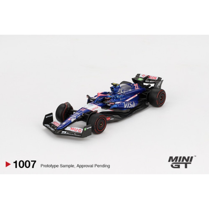 1/64 Mini GT 2024 Formula 1 RB VCARB 01 #22 Yuki Tsunoda Bahrain GP Diecast Car Model