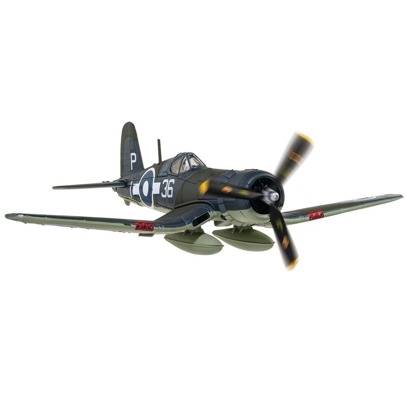 Vought Corsair Mk. II Fighter Aircraft "JT537 1836 Naval Air Squadron HMS Victorious Battle of Okinawa" (1945) British Royal Navy Fleet Air Arm "The Aviation Archive" Series 1/72 Diecast Model by Corgi