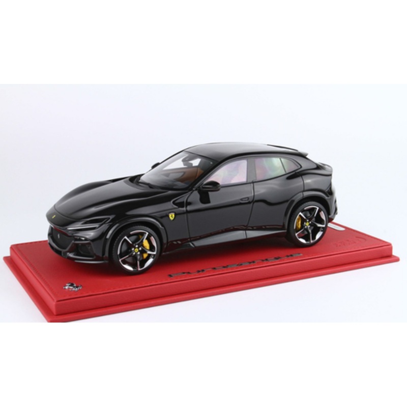 1/18 BBR Ferrari Purosangue with Panoramic Roof (Nero Purosangue Black) Car Model Limited 24 Pieces