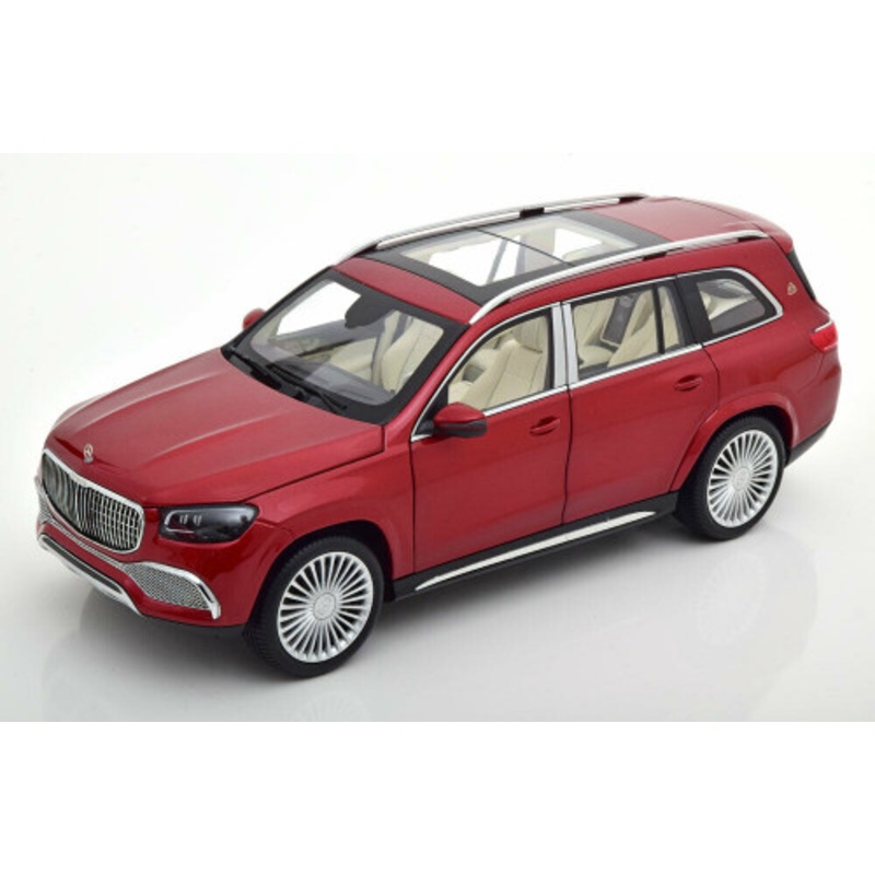 1/18 Dealer Edition 2020 Mercedes-Benz Maybach GLS 600 4Matic (Hyacinth Red) Diecast Car Model
