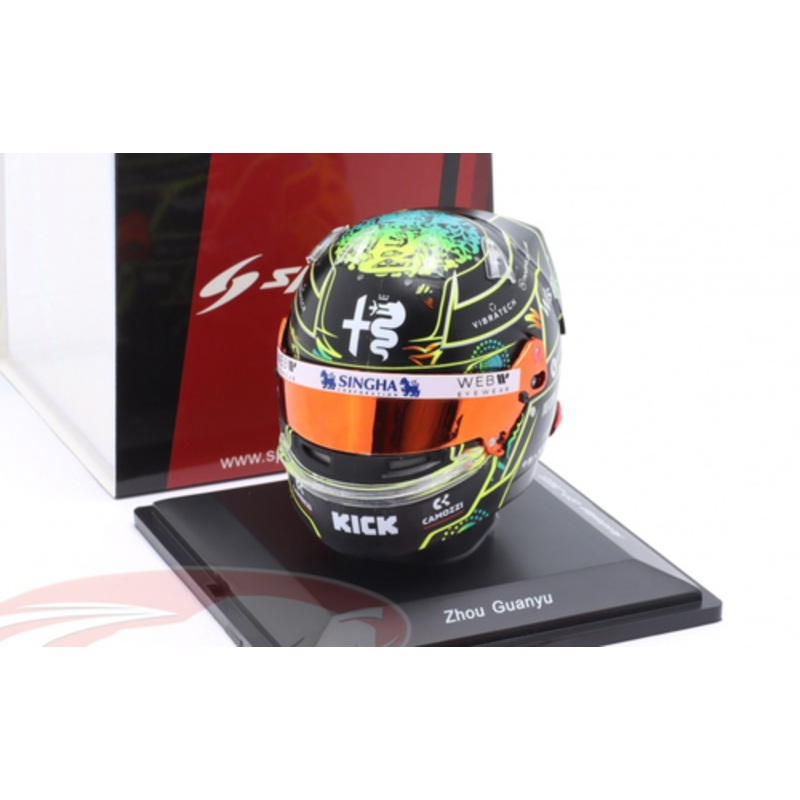1/5 Spark 2023 Formula 1 Zhou Guanyu Alfa Romeo #24 Australian GP Helmet Model