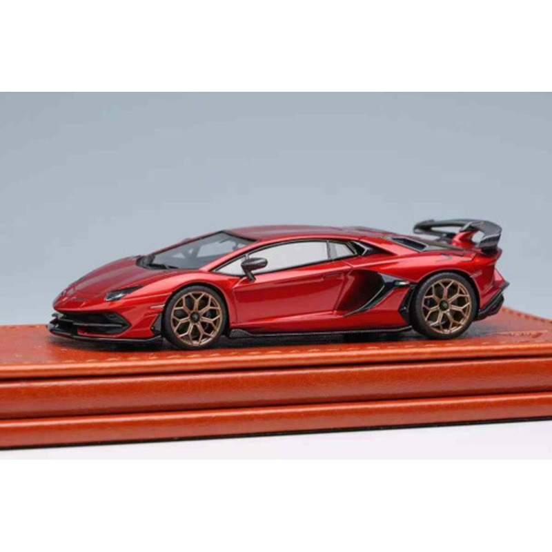 1/64 Makeup 2018 Lamborghini Aventador SVJ (Rosso Effesto Red) Car Model