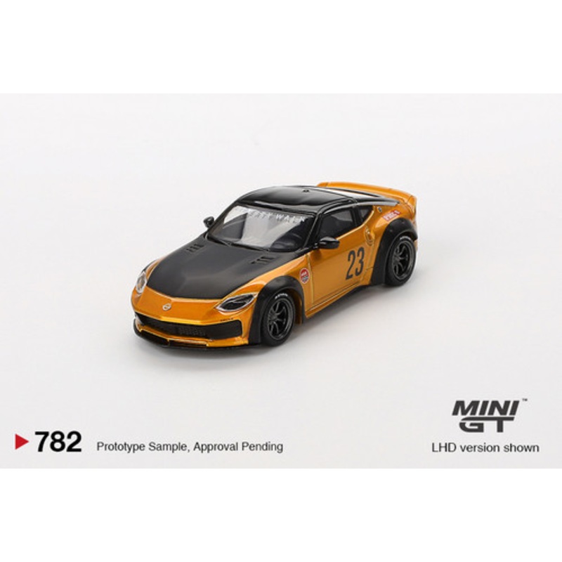 1/64 Mini GT Nissan Z LBNATION Works LB (Gold) Diecast Car Model