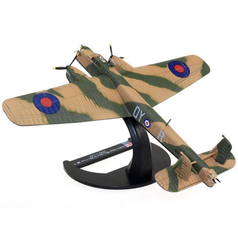 Armstrong Whitworth Whitley Mk.V Bomber Aircraft "No. 102 Squadron RAF Driffield" Royal Air Force (1940) "Planes of World War II" Series 1/144 Diecast Model Airplane by Luppa