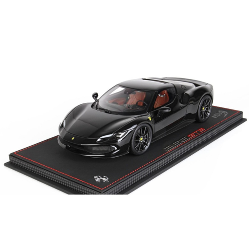 1/18 BBR Ferrari 296 GTB (Black 1250 Polished) Resin Car Model Limited 24 Pieces