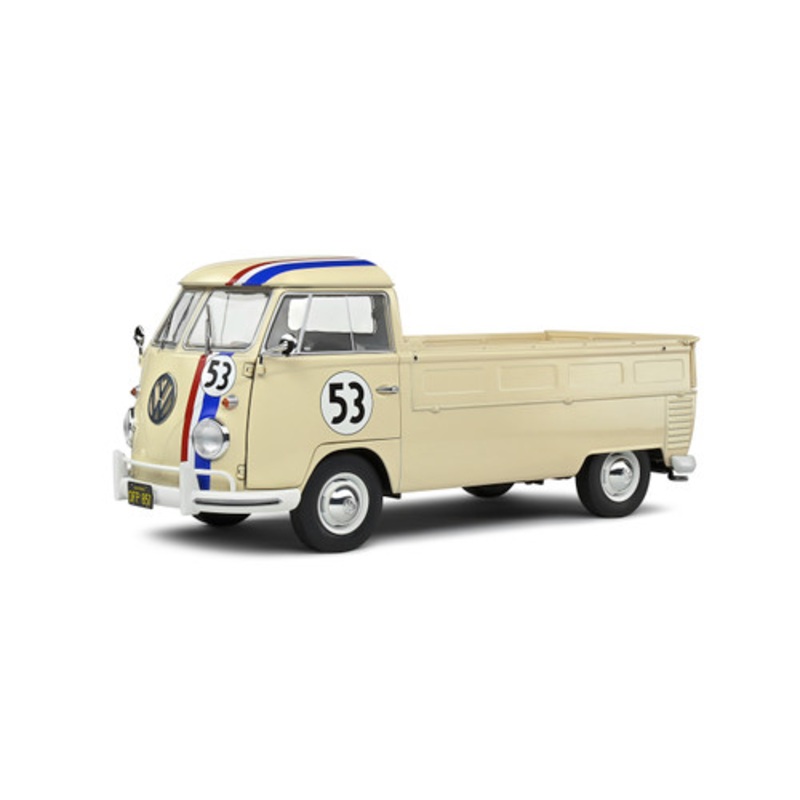 1/18 Solido 1950 Volkswagen T1 Pick Up Racer #53 (Beige) Diecast Car Model