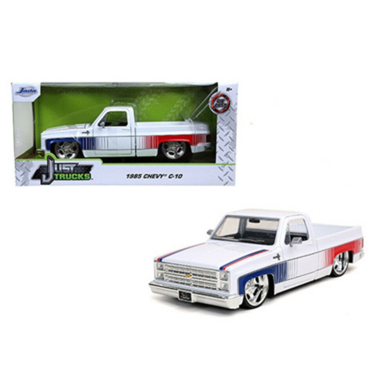 1/24 Jada Just Truck Mijo Exclusives 1985 Chevy C-10 Custom with Sugar C. Wheels Diecast Car Model