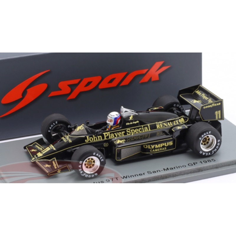 1/43 Spark 1985 Formula 1 Elio de Angelis Lotus 97T No.11 Winner San-Marin GP Car Model