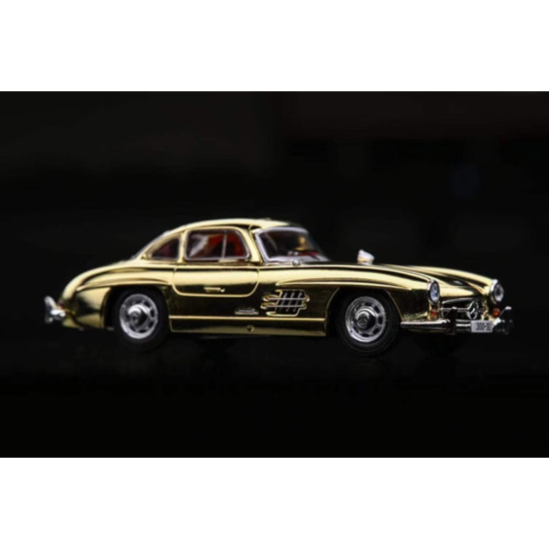 1/64 Seeker Mercedes-Benz 300SL W198 Coupe (Chrome Gold) Car Model