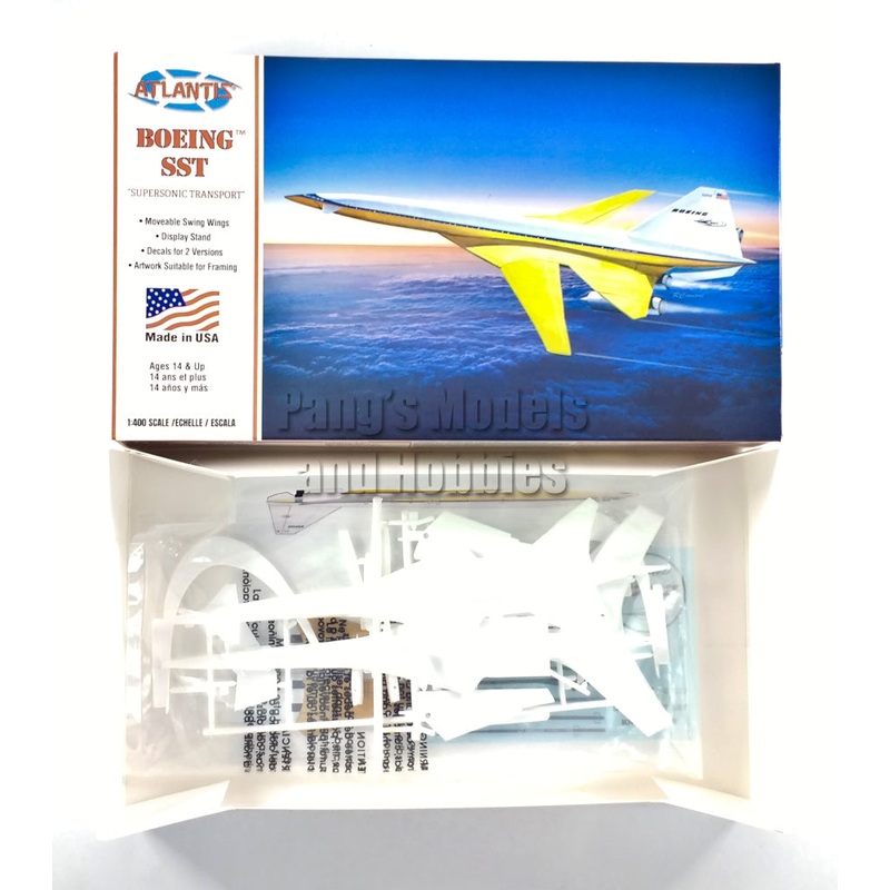 Boeing 2707 SST Supersonic Transport 1/400 Scale Plastic Model Kit (Assembly Required) by Atlantis