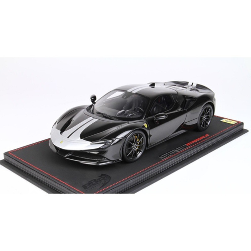 1/18 BBR Ferrari SF90 Stradale Pack Fiorano (New Black Daytona) Resin Car Model Limited 35 Pieces
