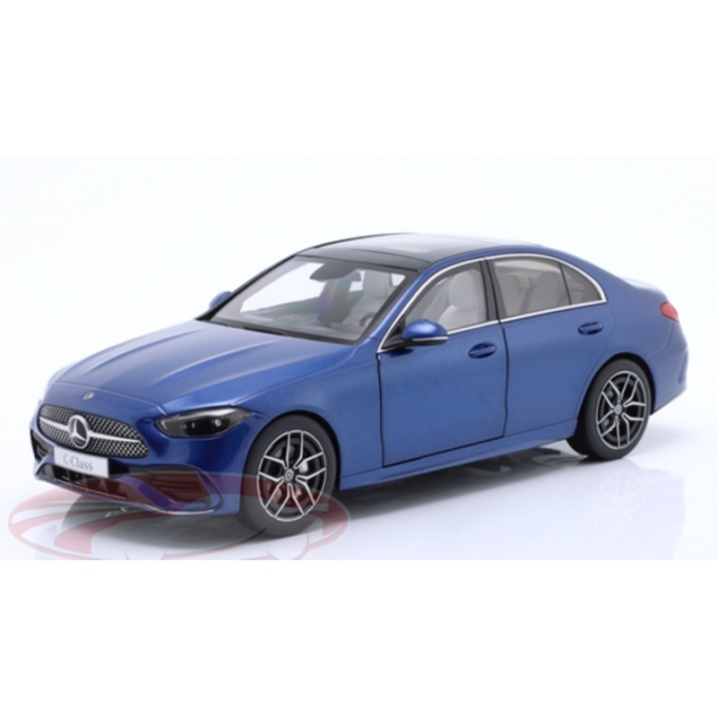1/18 Dealer Edition 2021 Mercedes-Benz C-Class (W206) (Spectral Blue) Diecast Car Model