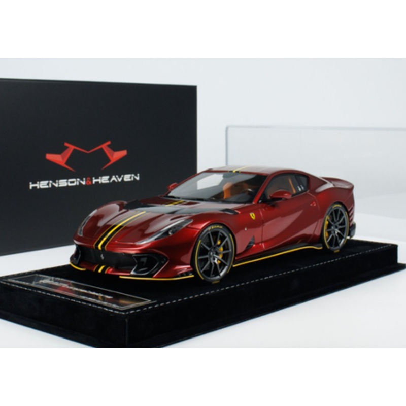 1/18 HH Model Ferrari 812 Competizione (Rosso Fuoco Red) Car Model Limited 30 Pieces