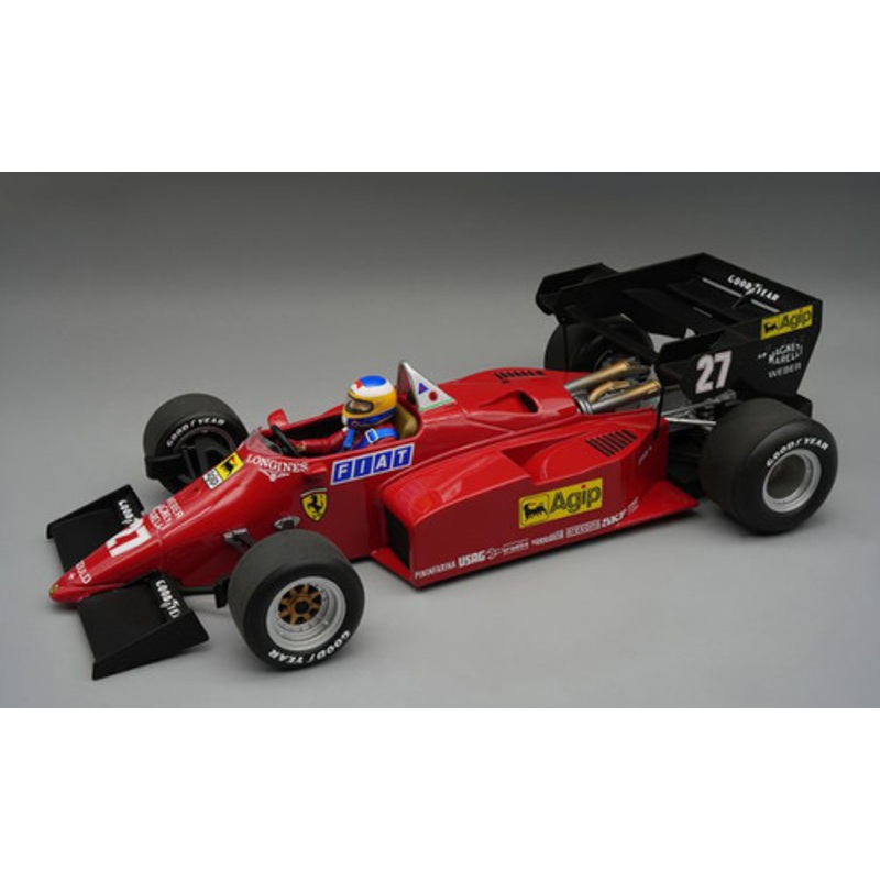 1/18 Tecnomodel 1984 Formula 1 Michele Alboreto Ferrari 126C4 #27 2nd Europe GP Car Model