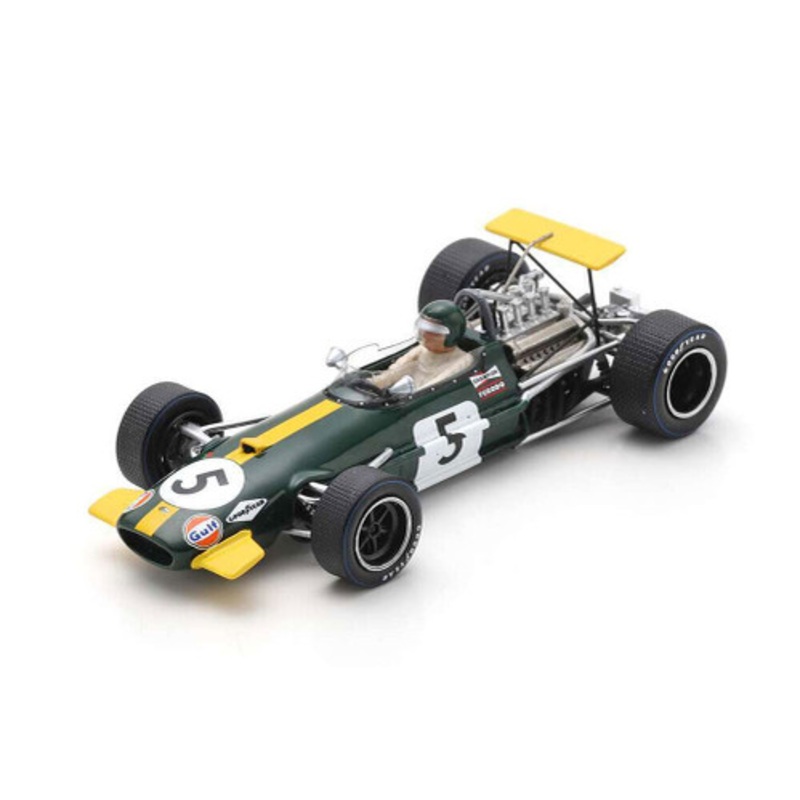 1/43 Spark 1968 Formula 1 Jochen Rindt Brabham BT26 #5 3rd German GP Car Model