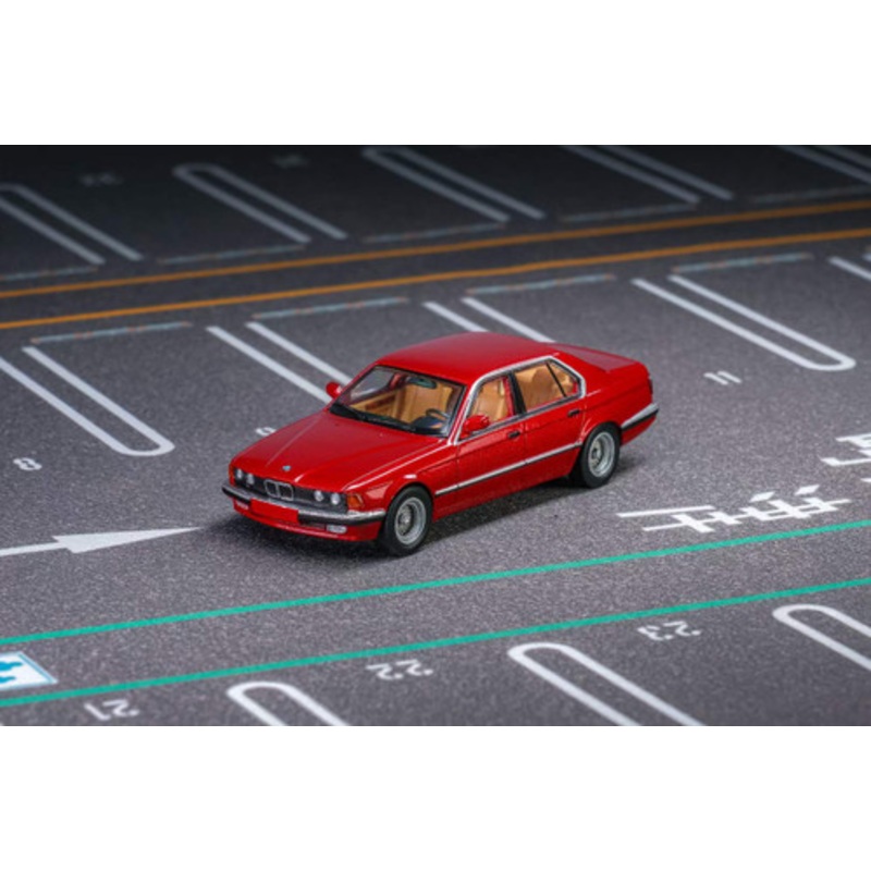1/64 DCM BMW E32 7-Series Sedan (Red) Diecast Car Model