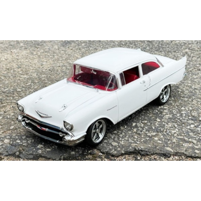 1/18 ACME 1957 Chevrolet 150 Restomod (White) Diecast Car Model Limited 300 Pieces