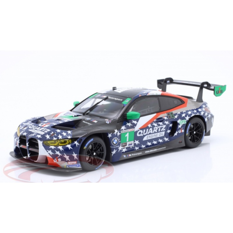 1/18 Minichamps 2022 BMW M4 GT3 #1 6h Watkins Glen IMSA Paul Miller Racing Madison Snow, Bryan Sellers, Erik Johansson Car Model