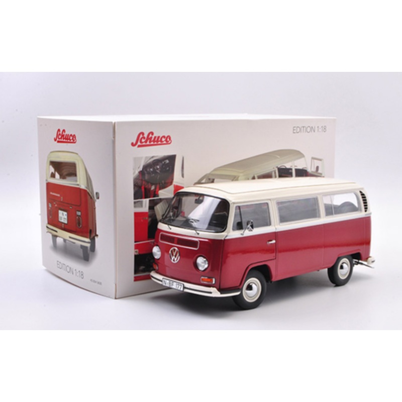 1/18 Schuco Volkswagen VW T2A Bue (Red) Diecast Car Model