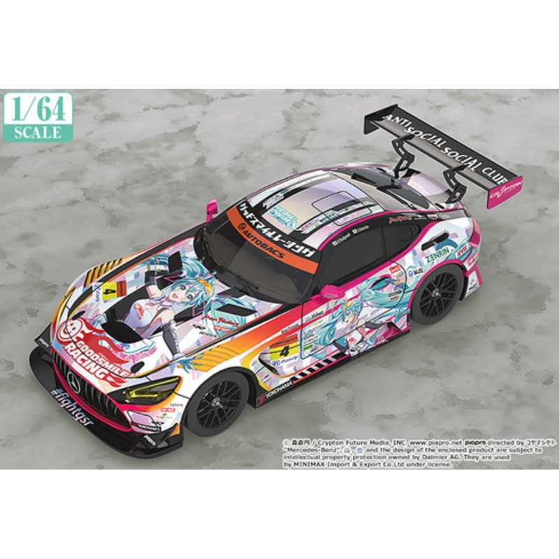 1/64 GoodSmile HATSUNE MIKU Mercedes AMG 2021 SUPER GT Round 5 ver.  Diecast Car Model