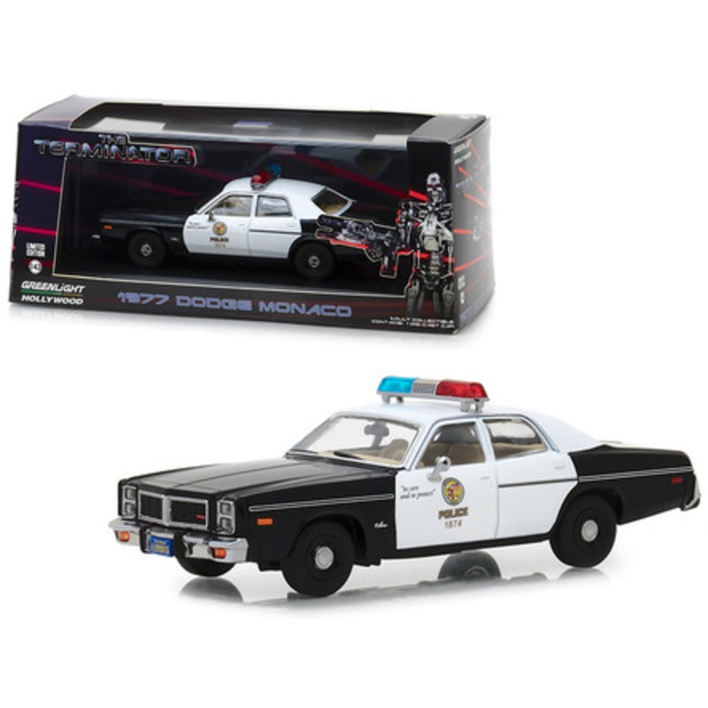 1977 Dodge Monaco Metropolitan Police "The Terminator" (1984) Movie 1/43 Diecast Model Car by Greenlight