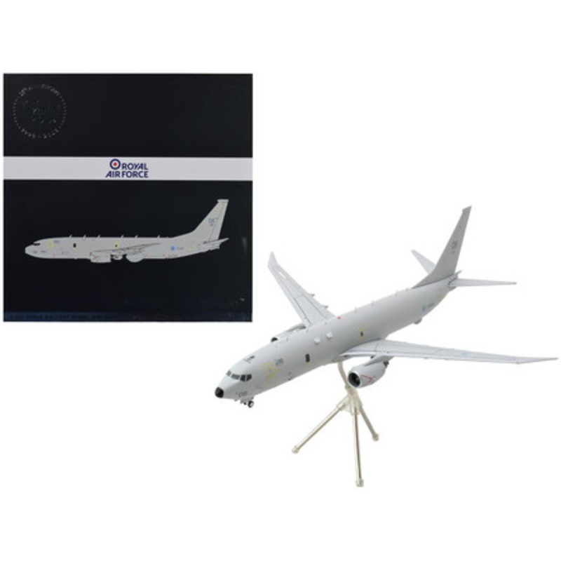 Boeing P-8 Poseidon Patrol Aircraft "UK Royal Air Force" Gray "Gemini 200" Series 1/200 Diecast Model Airplane by GeminiJets