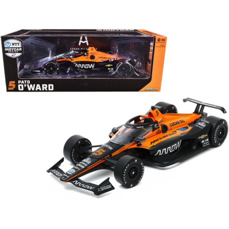 Dallara IndyCar #5 Pato O'Ward "Arrow" Arrow McLaren SP "NTT IndyCar Series" (2020) 1/18 Diecast Model Car by Greenlight