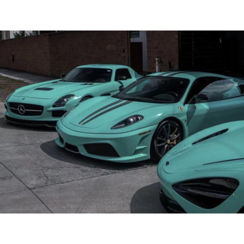 1/18 HH Model Ferrari F430 Scuderia (Tiffany Blue) Resin Car Model Limited 30 Pieces