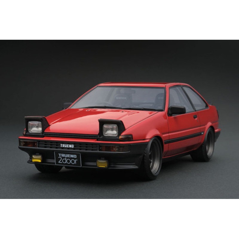 1/18 IG Ignition Model Toyota Sprinter Trueno (AE86) Two Door Apex (Red) IG0550