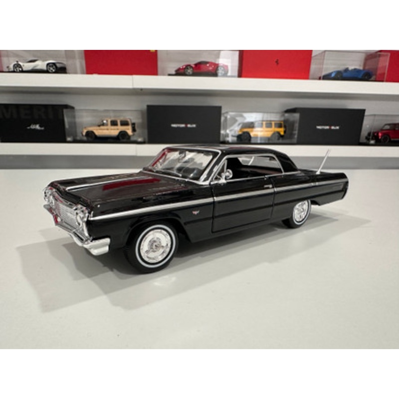 1/26 Maisto 1964 Chevrolet Impala SS (Black) Diecast Car Model (new no retail box)