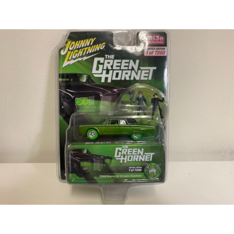 CHASE CAR 1/64 Johnny Lightning The Green Hornet Black Beauty Diecast Car Model with Figures