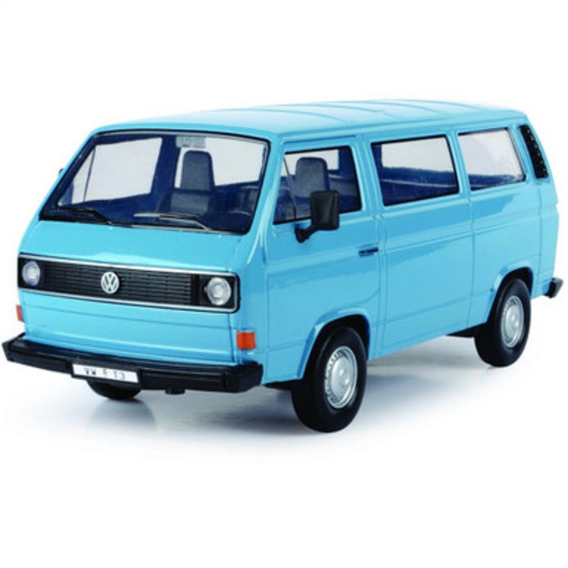 Volkswagen Type 2 (T3) - Blue 1:24 Scale Diecast Model Truck by Motormax