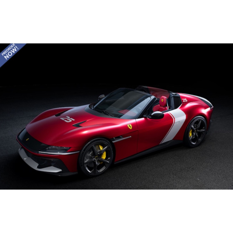 1/18 BBR Ferrari 12 Cilindri Spider (Rosso Gloss Red Racing 2025) Car Model