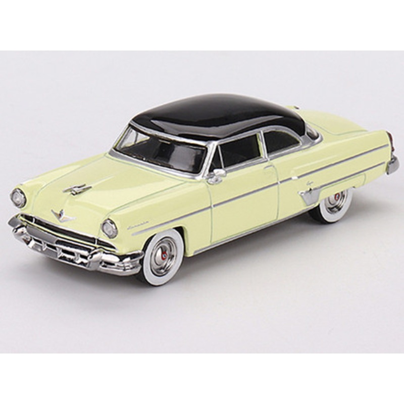 1954 Lincoln Capri Premier Yellow with Black Top Limited Edition to 3000 pieces Worldwide 1/64 Diecast Model Car by True Scale Miniatures