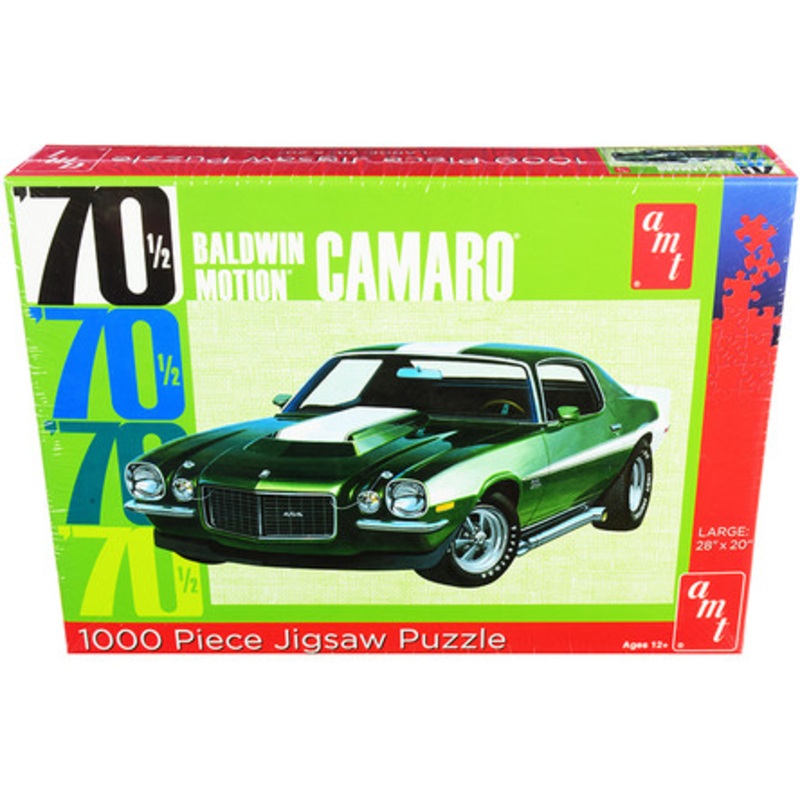 Jigsaw Puzzle 1970 1/2 Baldwin Motion Chevrolet Camaro MODEL BOX PUZZLE (1000 piece) by AMT
