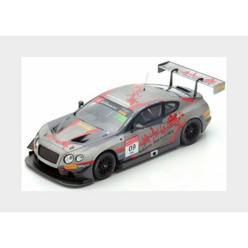 1/18 Bentley Continental GT3 No.09 China GT Championship 2017 Hard Memory Bentley Team Absolute H. Geng - A. Imperatori model car by Spark